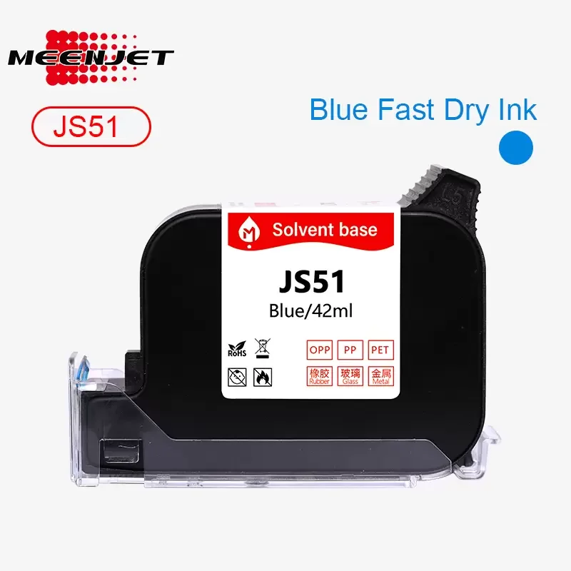 Hộp mực khô nhanh màu xanh dương JS51 42ml